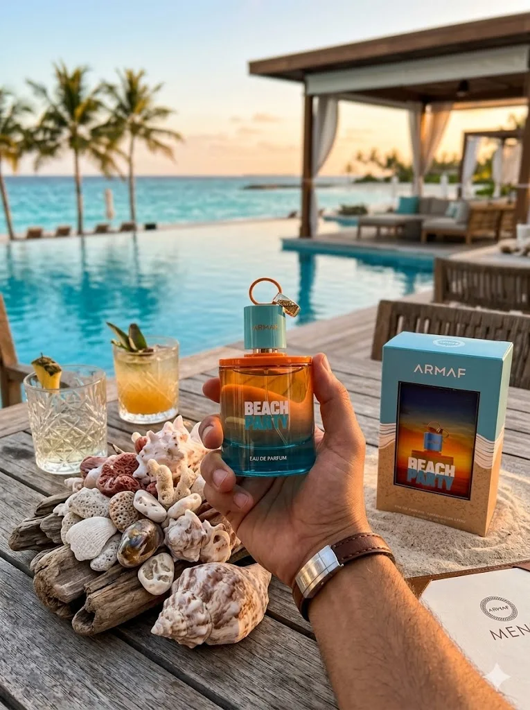 

Armaf Beach Party EDP for Men Fresh Aquatic Summer Scent Long Lasting Masculine Fragrance Anniversary Birthday Graduation Gift Summer Travel Beach Vacation Fresh Marine Citrus Cologne Ocean Breeze Coconut Musk Woody Amber Perfume Daily Wear Gym Office Dat