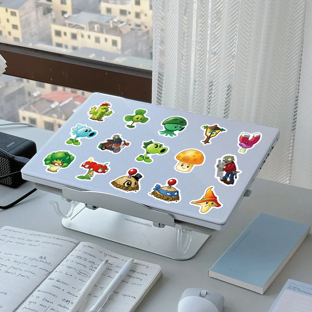 10/30/50/100PCS Game Plants vs. Zombies Stickers PVZ Funny Cartoon Cute Graffiti Waterproof Decal Kids Toy Gift for Guitar - Image 6