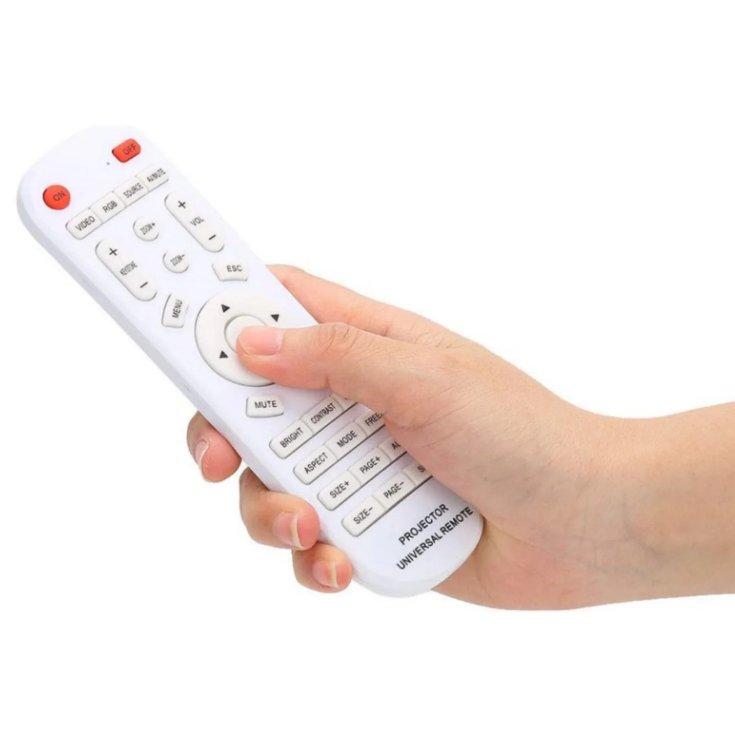 Universal Projector Remote Control, White Universal Remote Control for Projector Universal Smart Projector Controller