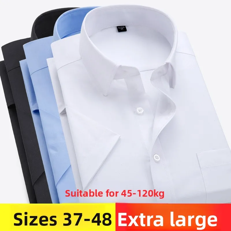 

Летняя мужская деловая одежда больших размеров 2024 года: не требующая глажки, приталенный крой, полиэстер...