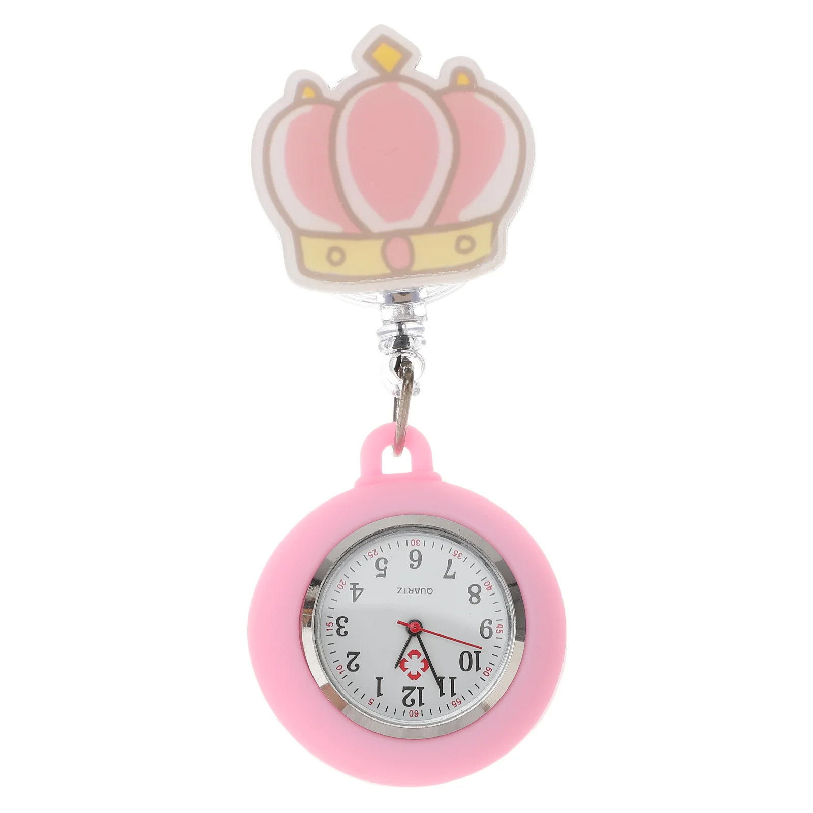 1 قطعة لمط سيليكون مضيئة ممرضة ساعة الجيب الساخن بالون تصميم الكرتون ساعة للممرضات الأطباء ساعة
