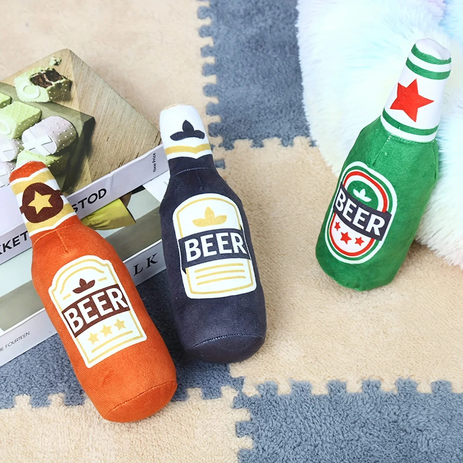 Das neue Simulationsbier-Plüschtier mit Soundfunktion und BB-Geräuschen wird als Spielzeug bezeichnet. Hunde können durch Kauen und Zähneknirschen die Langeweile lindern – Detail 3