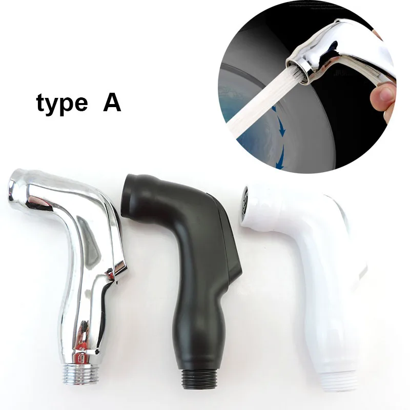 white silver ABS self clean Handheld Bathroom Bidet Shower Head Toilet Sprayer Faucet Spray Nozzle holder hose for toilet seat