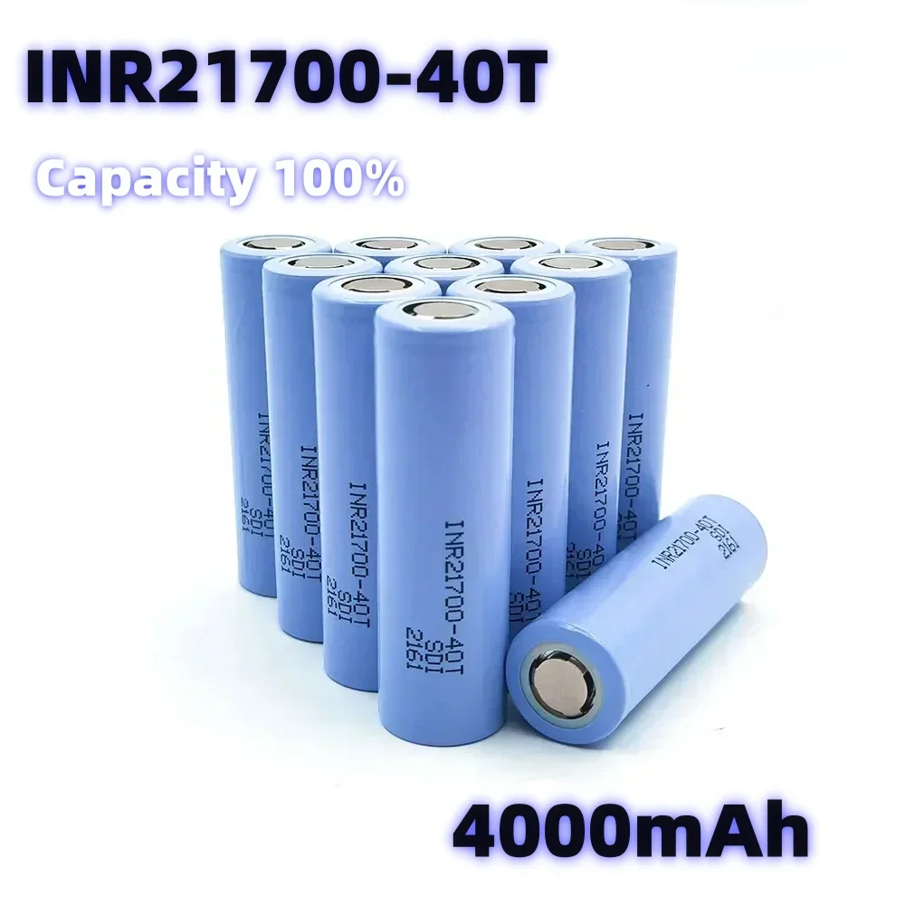40T Model 21700 Li-ion Battery 3.7V4000mAh 30A High Rate Discharge Large Capacity