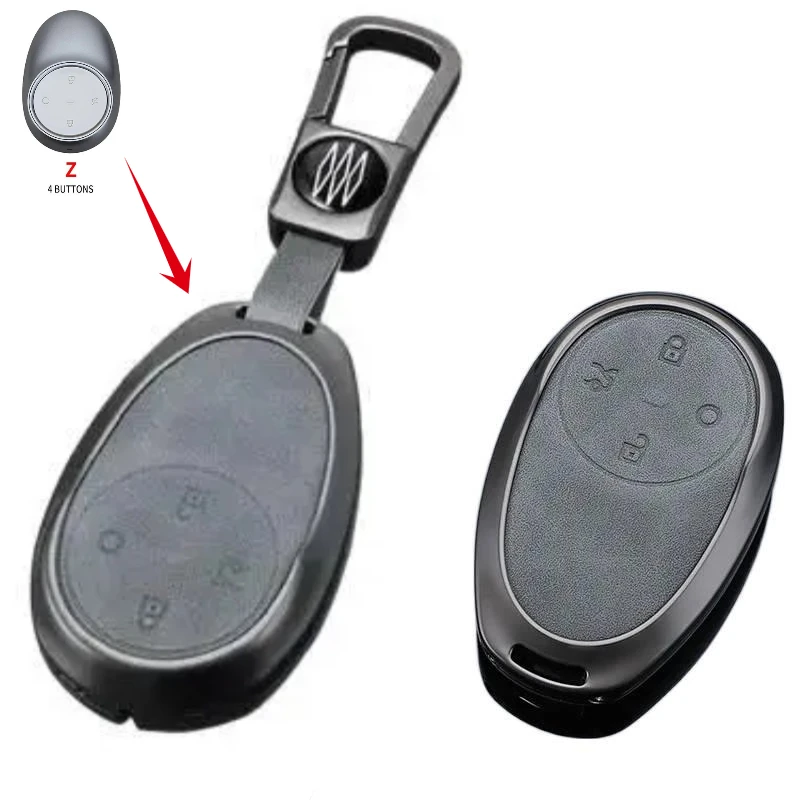 

Fob for Toyota bZ3X Bózhì 3X Platinum 3X 2025 Air_Pro_max 4 Buttons Key Case Cover Shell Car Interior Keychain Accessories