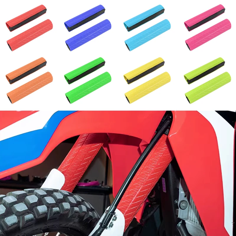 Motorcycle Front Fork Guard Adjustable protective protector Covers For Yamaha Kawasaki Honda BMW SUZUKI Pit Dirt Bike Benelli Sh