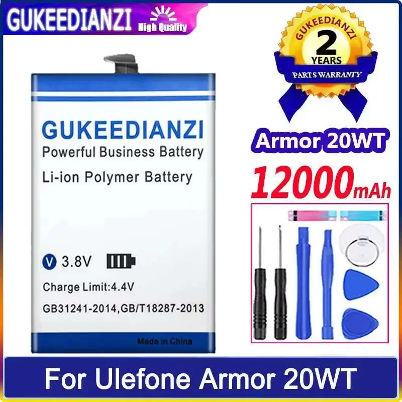 

Good Low-Temperature Performance Mobile Phone Battery Durable 12000Mah For Ulefone Armor 20WT
