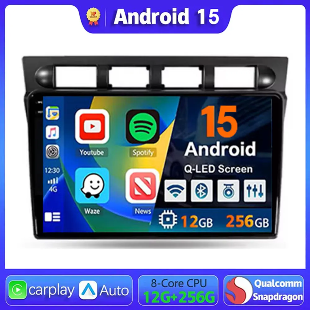 

Android 15 Car Radio Carplay For Kia Picanto SA Morning 2004 - 2007 Multimedia Player Stereo GPS WIFI+4G wireless Auto video DSP
