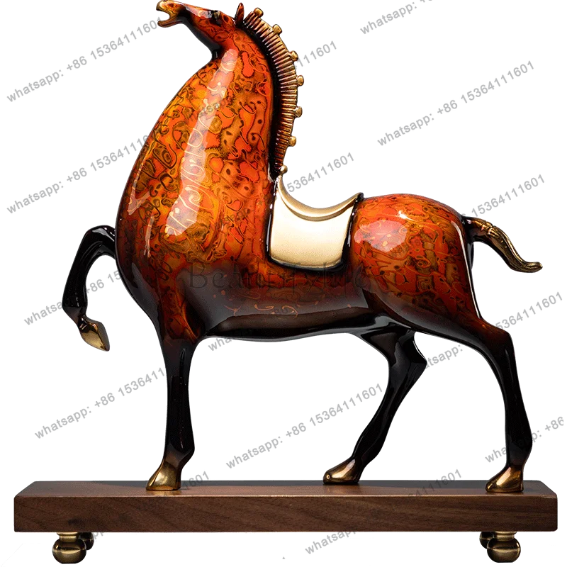 Successful horse ornament living room TV cabinet entrance study decoration office business