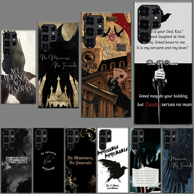 Six Of Crows Quotes Clear Case for Samsung Galaxy S24 S22 Ultra S23 S21 S20 FE Capa Phone Cover S10 S9 S8 Plus S10E Shell Coque