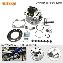 Motorcycle Engine Cylinder Kit Std 66.80mm Piston Ring Part For YAMAHA DT230 Loncin MT250 GPX TSE250R KAYO KT250 HJ250H KEWS K16