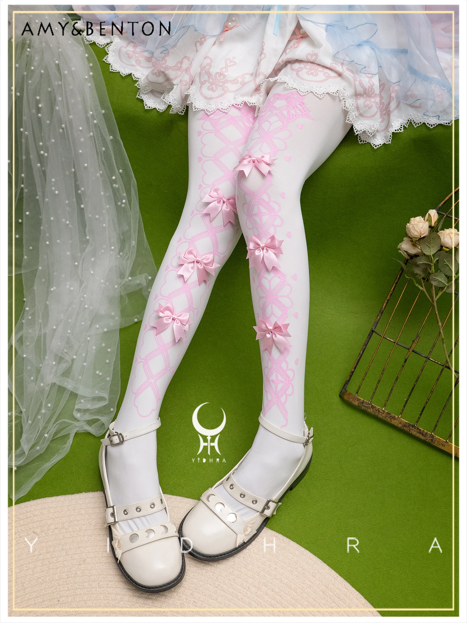 Gorgeous Exquisite Elegant Sweet Bow Original Lolita Pantyhose Japanese Original Versatile Cute Color Block Slim Sexy Pantyhose