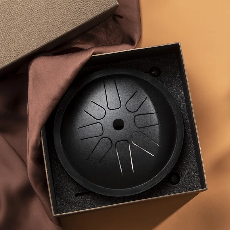 Hluru المهنية 6 بوصة الصلب اللسان طبل 8 ملاحظات خزان طبل سبائك التيتانيوم الصلب الغلوكوفون Handpan مفتاح D5 التأمل Yoga2028 #5