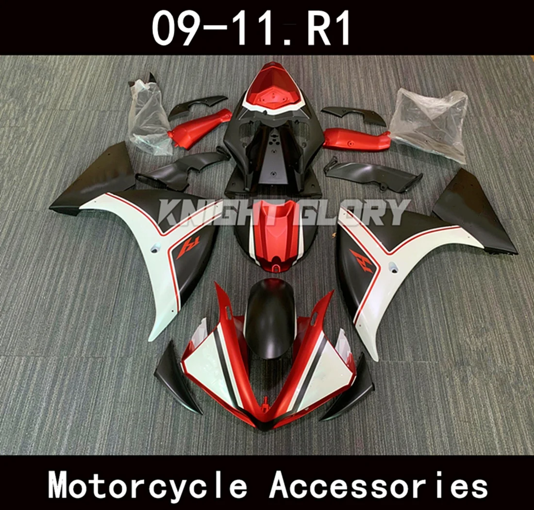 Suitable for YZF-R1 motorcycles of 2009-2011 models. Shell and body kit. ABSinjection molding.Motorcycle Fairing