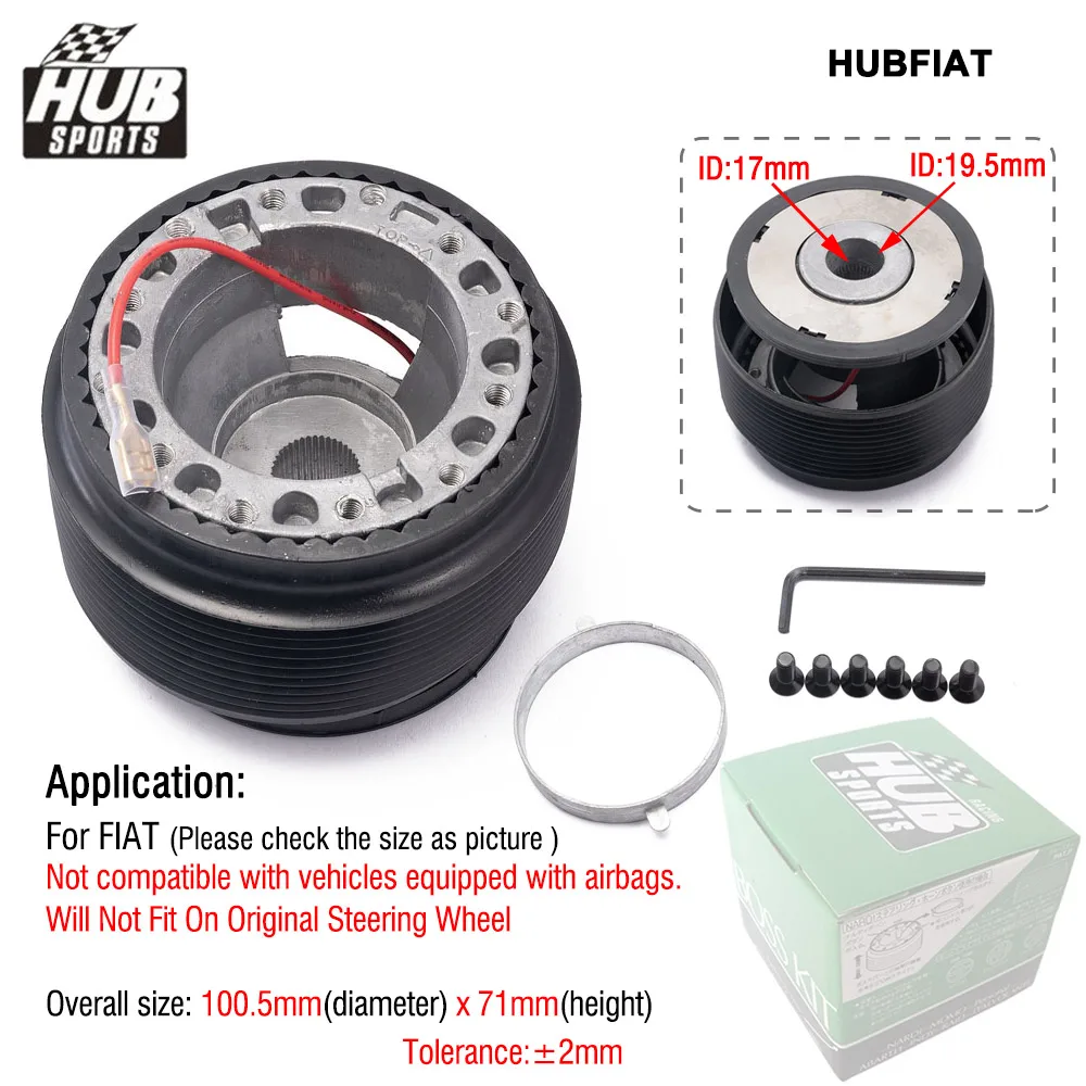 EPMAN Universal JDM Style 6-Bolt Steering Wheel Hub Adapter Quick Release Boss Kit For Volkswagen/Renault/Opel/Land Rover etc.