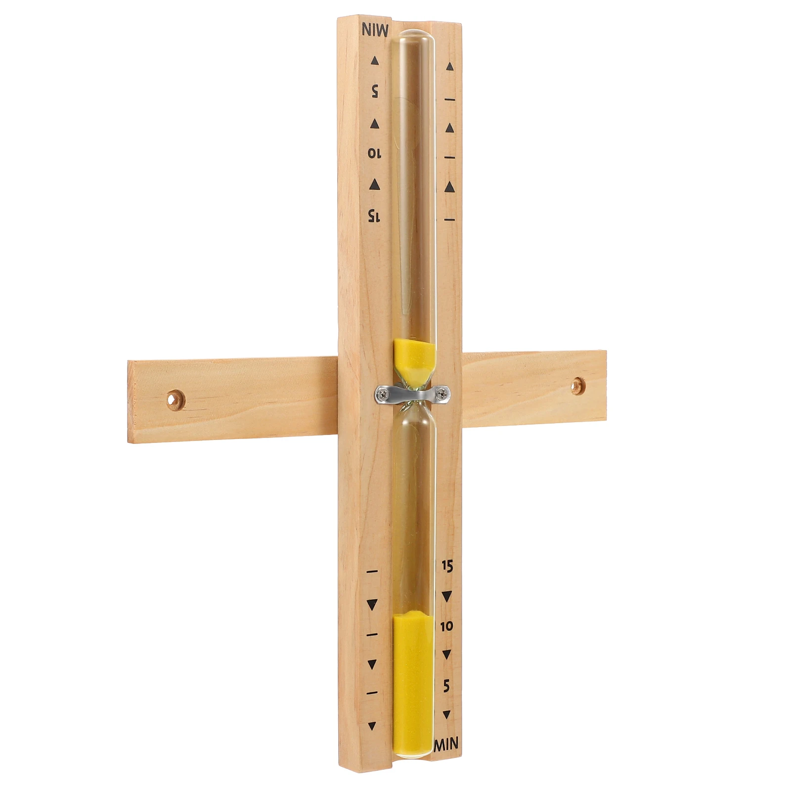 

15 Minutes Wooden Hourglass Timer Large Sauna Room Sand Clock Decoration Wall Mountable Rotating Countdown Timer