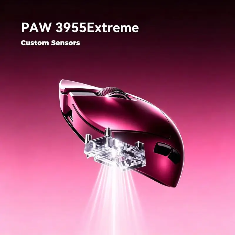VGN Falcon 3 Wireless Gaming Mouse | PAW3955 Extreme Sensor, Ultra-Light Ergonomic Shape, Extended Battery, Ideal for Esports