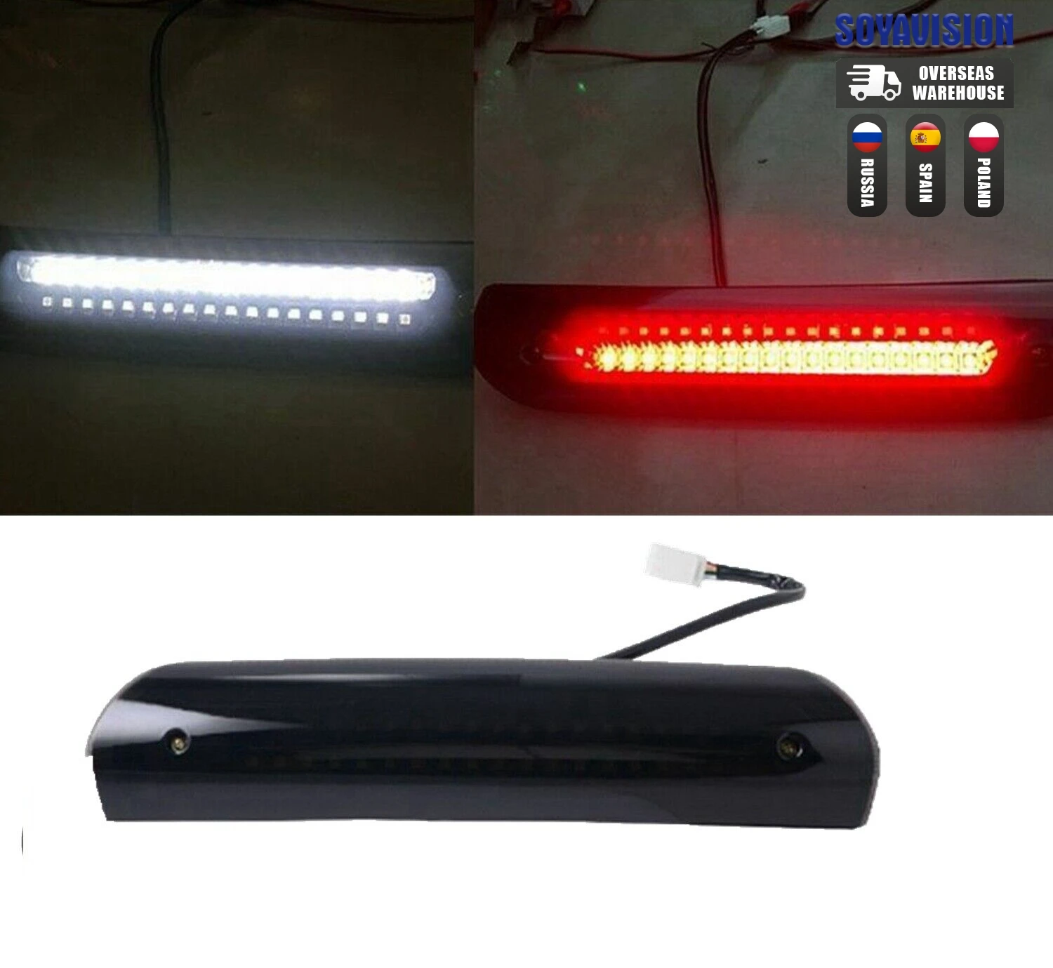 

Водонепроницаемый дымовой автомобильный светодиодный задний 3-й третий стоп-сигнал, задний стоп-сигнал для 04-08 DODGE RAM 1500 04-09 Dodge RAM 2500/3500