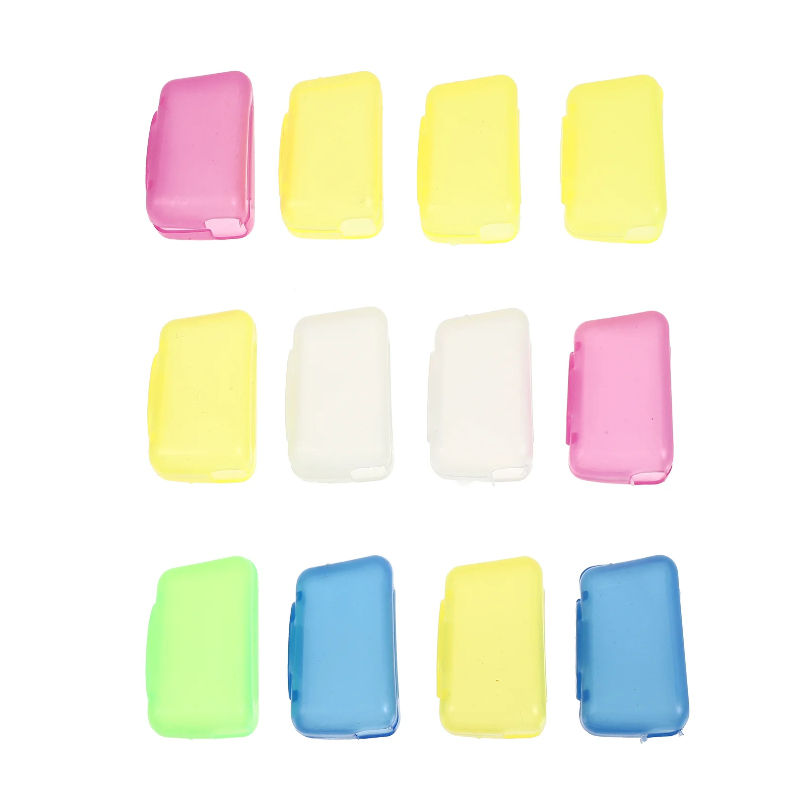 

12 Pcs Portable Toothbrush Case Sterilizer for Traveling Holder and Toothpaste Box Cover Protective Cap Outdoor Stand