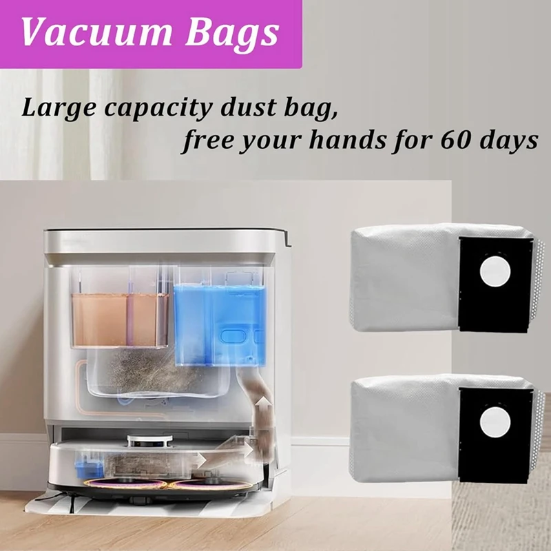 ร้อน! สําหรับ Eureka J15 Pro Ultra เครื่องดูดฝุ่น,ชุดอุปกรณ์เสริมประกอบด้วยตัวกรอง HEPA 4 ตัว,แปรงด้านข้าง 6 ชิ้น,ผ้าซับ 4 ชิ้น,ถุงเก็บฝุ่น 4 ใบ