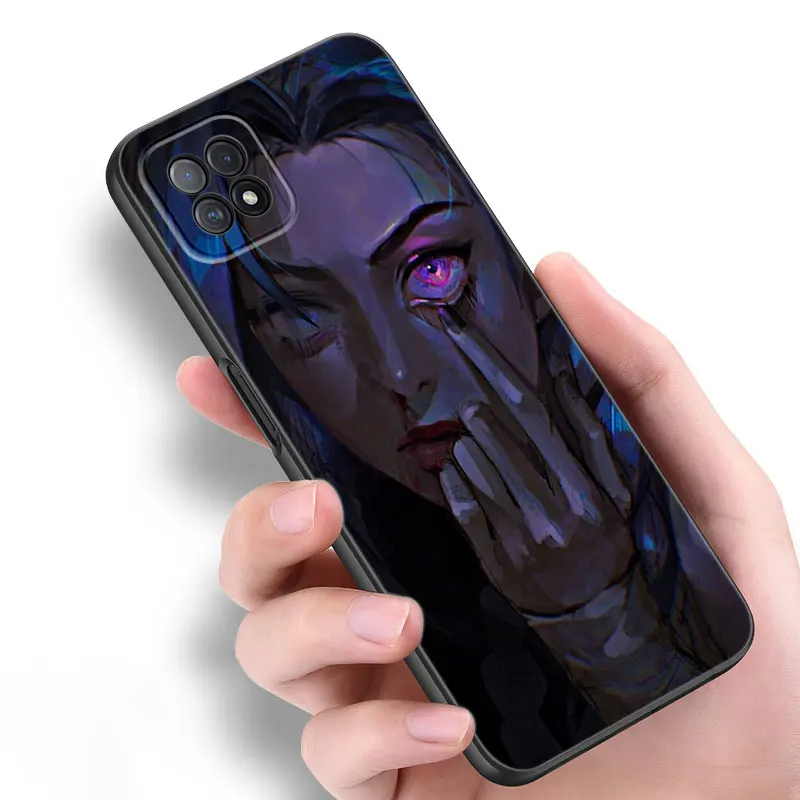 Arcane Jinx-Vi Anime Phone Case For OPPO Reno 10 11 Pro Plus A55 A57 A58 A72 A74 4G A98 5G A15 A16 A17 A38 A54 A76 A94