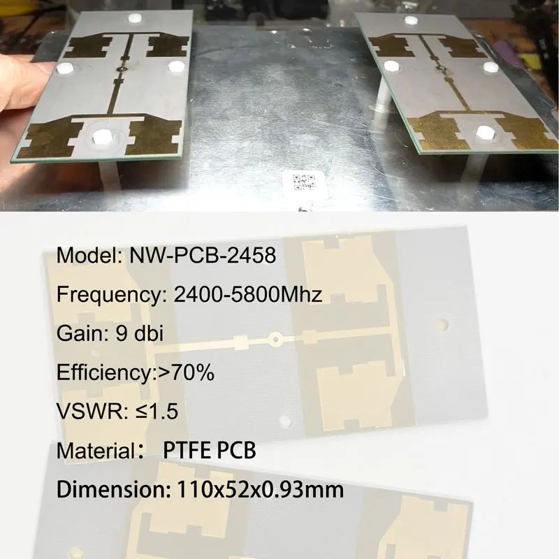 Antena PCB Dual Band 2400-5800Mhz 9 DBi o wysokim zysku do wzmacniaczy Alientech, Avenger, SkyHub i Mavka — zdjęcie produktu 6