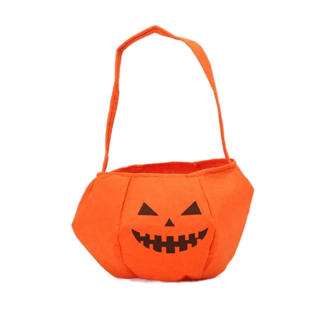 Ghost Pumpkin Bag Cloth Trick or Treat Halloween Candy Bag Shoulder Bag Gifts Pouch Pumpkin Candy Bag Happy Halloween Day