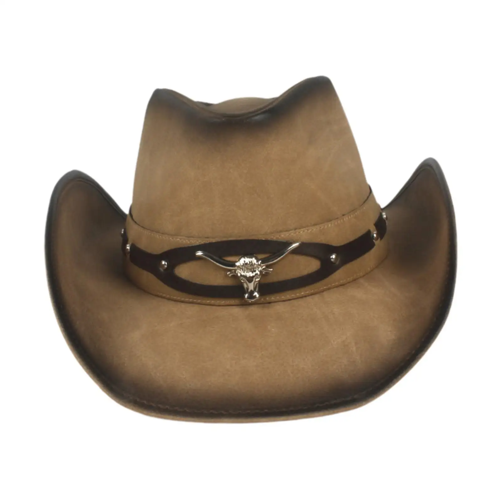 Cowboy Hat Decor Wide Brim Cap for Costume Accessories Gift Fall Carnival Winter