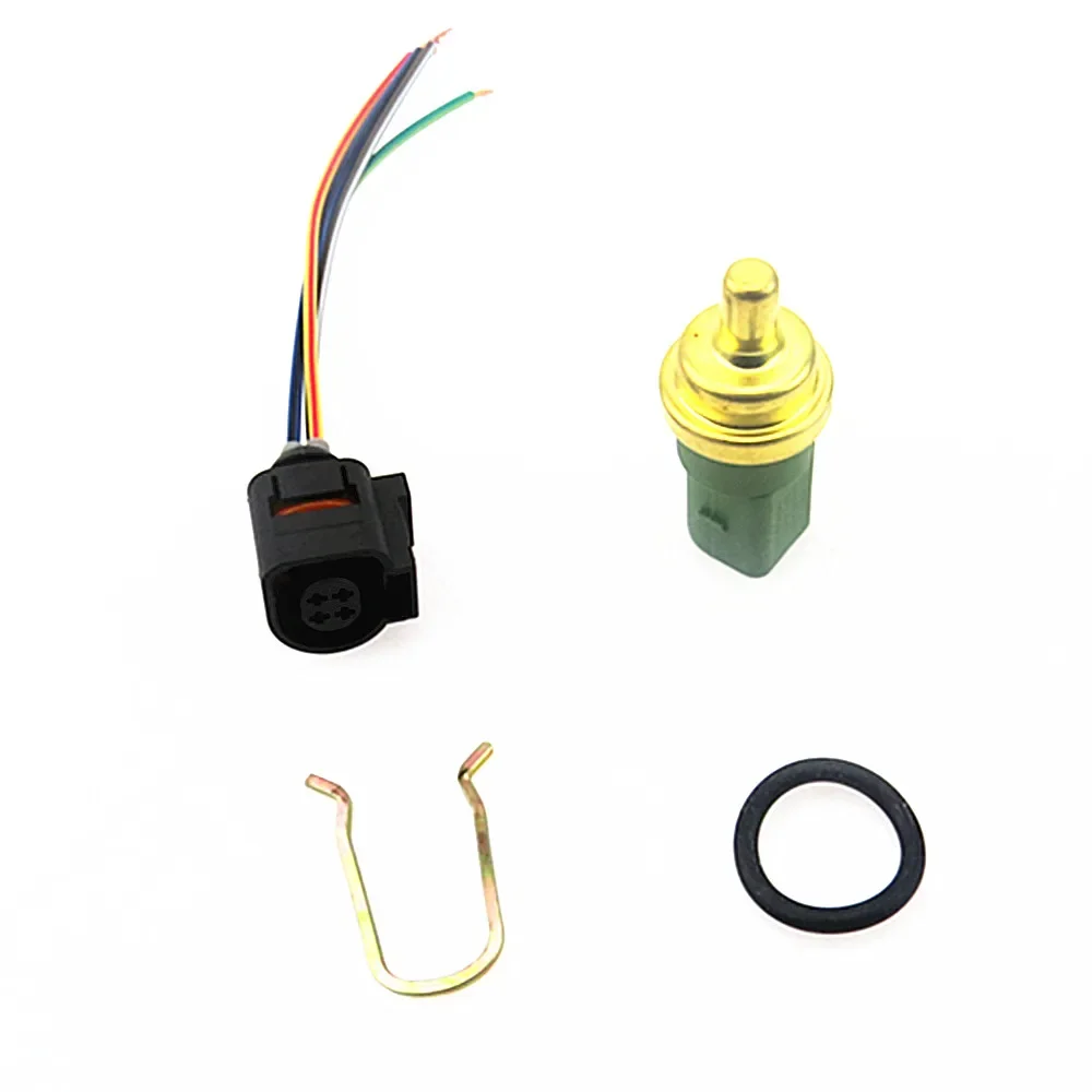 059919501A 1Set Automotive Coolant Temperature Sensor & Plug Harness Cable for Passat B5 Golf MK4 Bora AudiA6 A8 S4 S5 4B0973712
