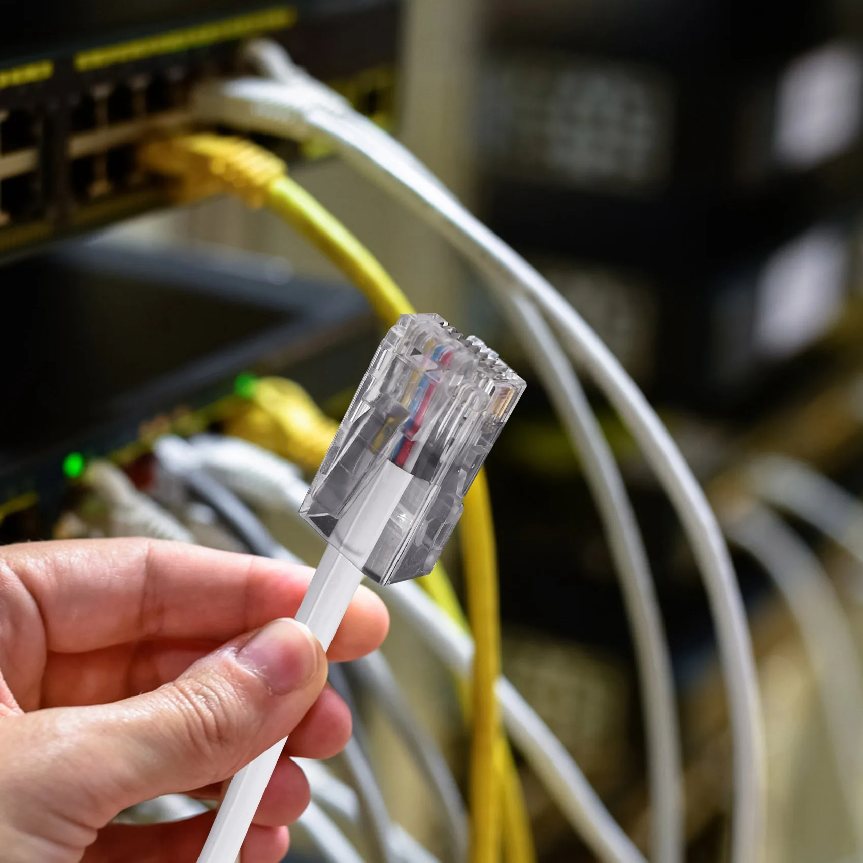 Supernew 2-разъем 8P4C/RJ45 штекер RJ11 6P4C к гнезду M/F Адаптер телефонный Ethernet