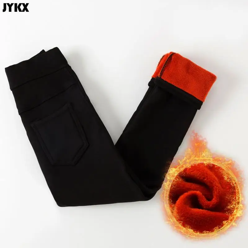 الشتاء الفتيات طماق أفخم الصوف السميك الملابس الدافئة الفتيات السراويل الخريف السراويل الأطفال الساق السراويل #5