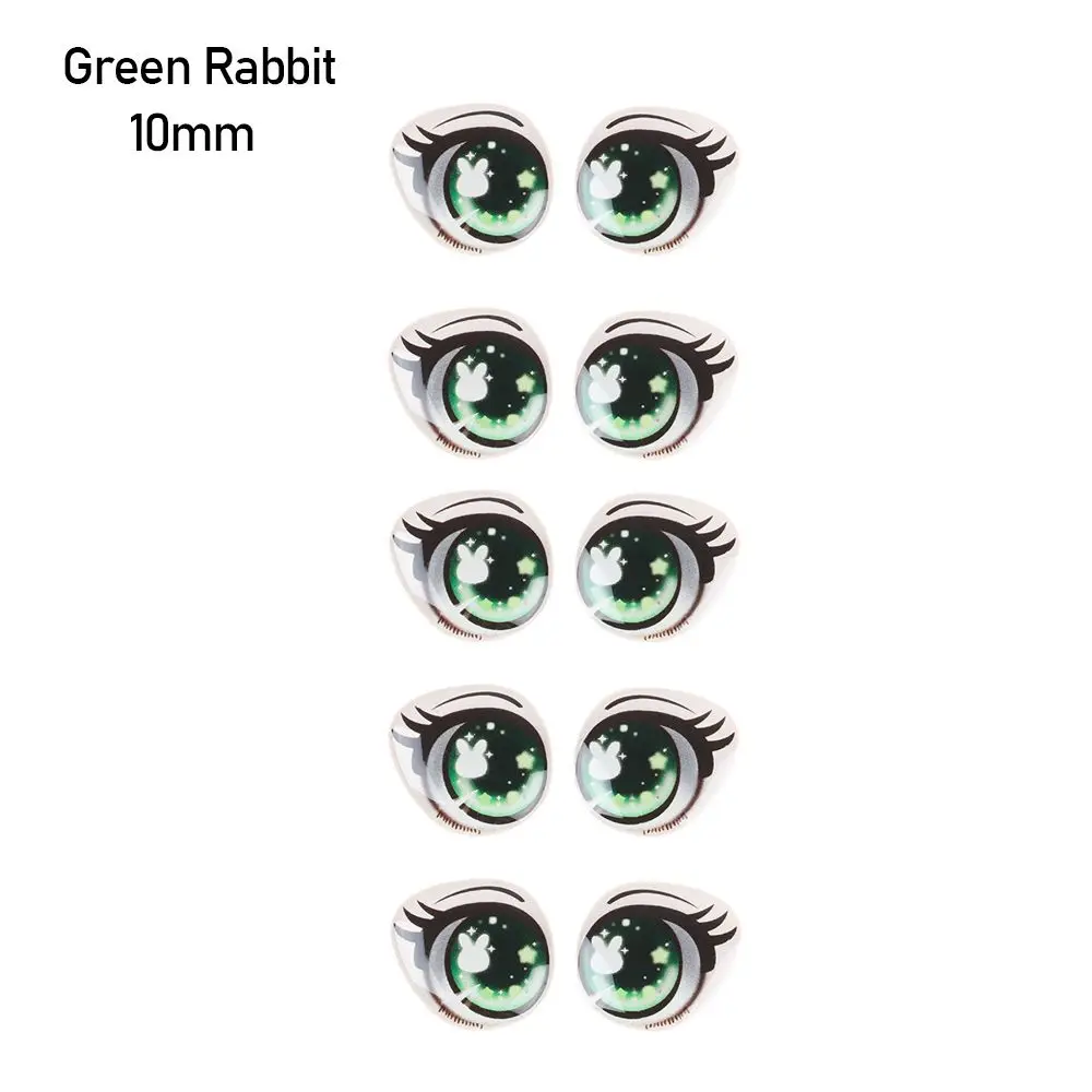 

Boy/Girl Glass crystal Decals 8mm/10mm/12mm/15mm Face Organ Paster Cartoon Eyes Stickers Anime Figurine Eye Chips Paper