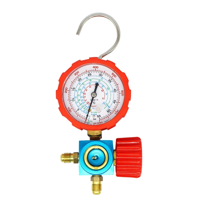 800psi Kältemittel manometer Klimaanlage Manometer Ventil Mano metro für r410a r22 r134a r404a