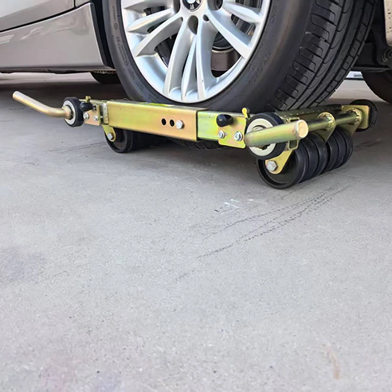 

Car Towing Dolly Trailer Tool 4T Manganese Steel Galvanized Rod Moving Tool Car Wheel Loading Lift Dolly Jack