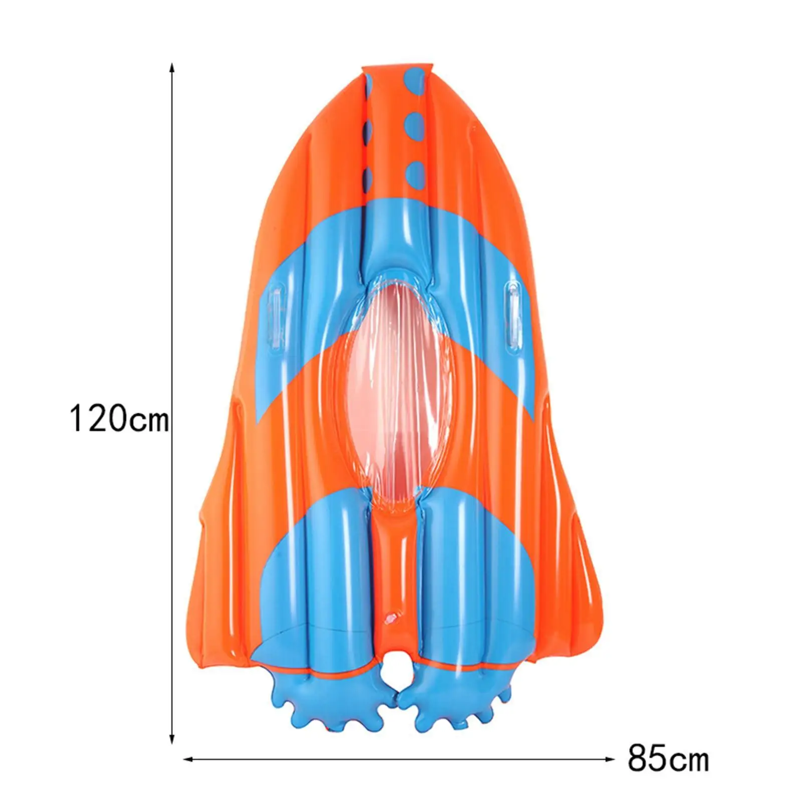 Tabla de surf flotador de piscina para niños verano diversión con agua juguete fiesta visualización transparente