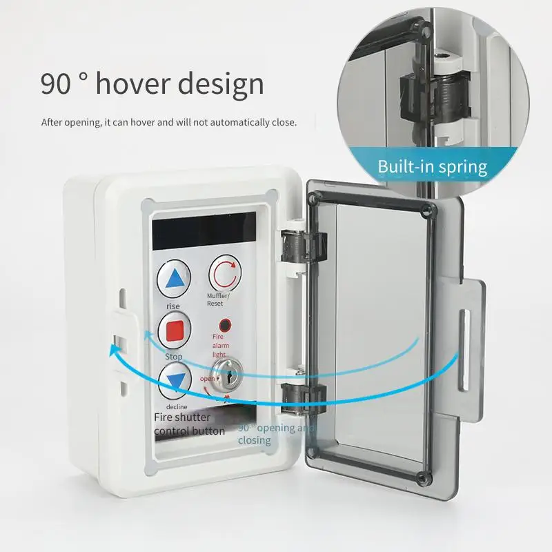 صندوق خارجي بمفتاح مقاوم للحريق - حافظة إلكترونية مقاومة للرطوبة ومضادة لللمس لسلامة المرآب والمراكز #2