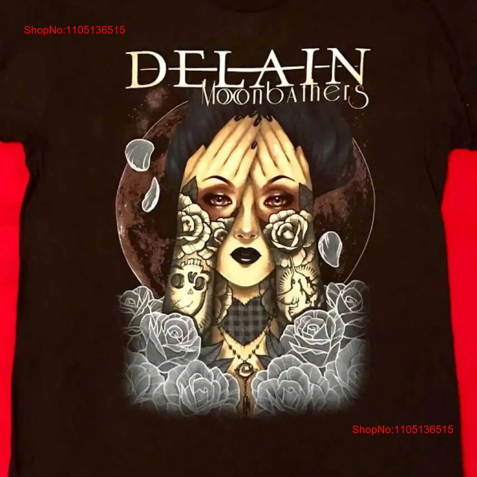 DeLain Band Moonbathers Album T Shirt Black S 5XL 1G0102 vintage Washed Unisex homme Soft Breathable fashion designer clothes