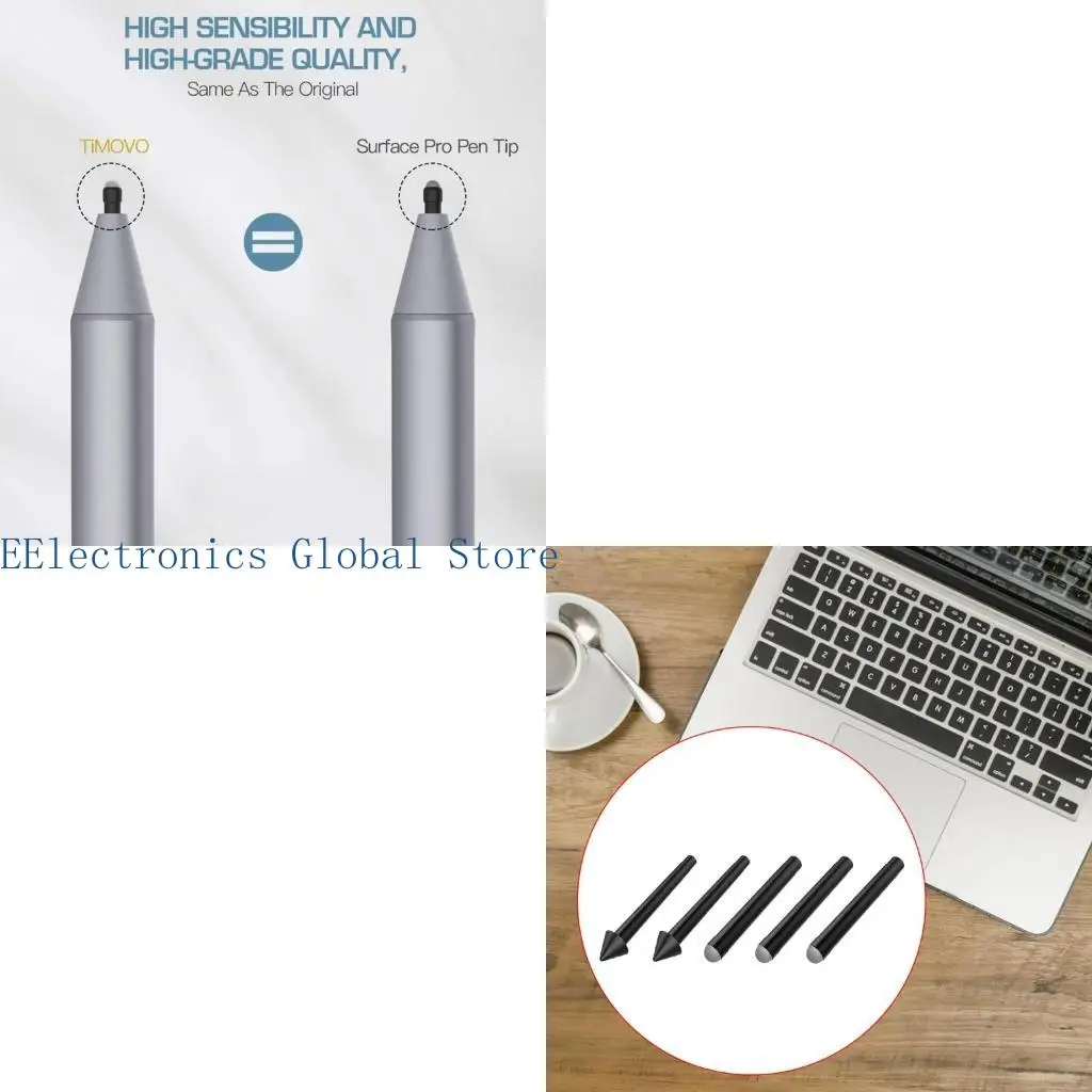 462B 5pcs High Sensitivity Pen Refill Sensitive Fine Nib for SurfacePro4 / 5 / 6 / 7