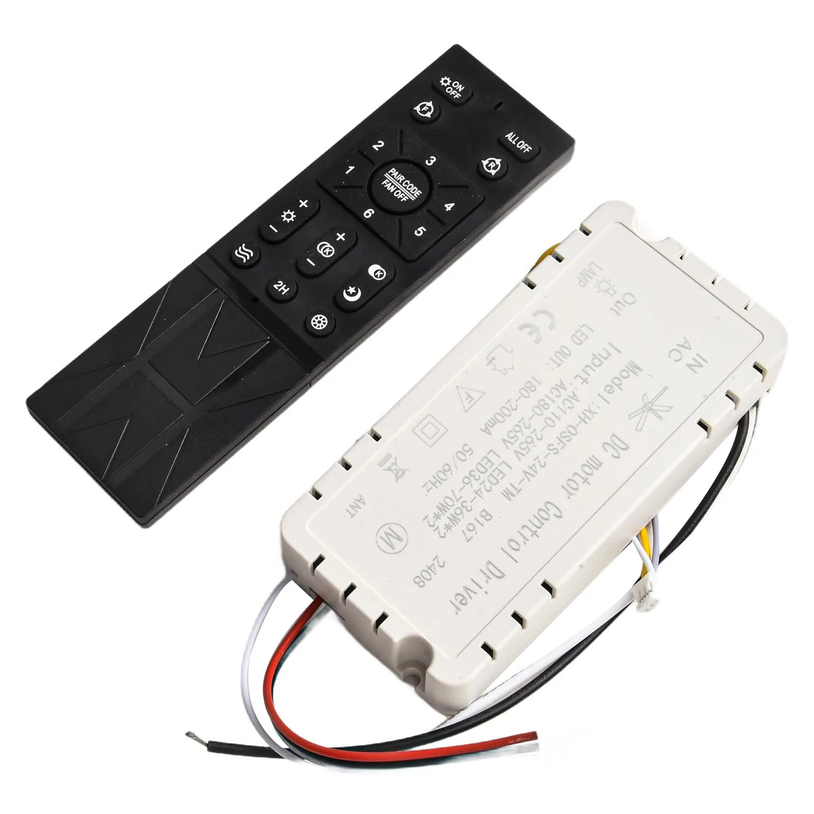 Intuitive Ceiling Fan Light Remote Control with Adjustable Speeds Dimming Feature and Convenient Battery Alerts