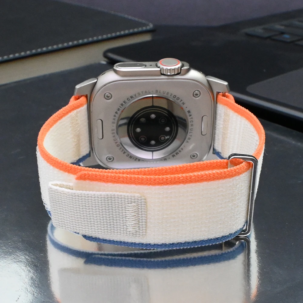 Ремешок Trail Loop для Apple Watch Ultra 2, нейлоновый браслет для IWatch Series 9 8 7 6 5 Se, 49 мм 45 мм 44 мм 42 мм 41 мм 40 мм