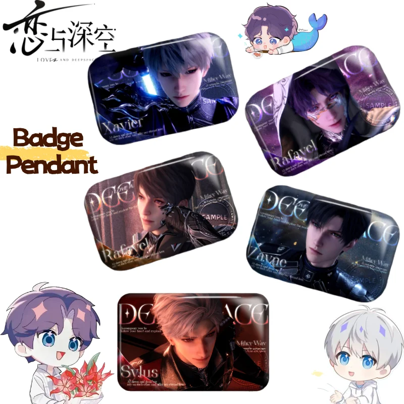 

Любовь и глубокое пространство Зайн Силус Кальб изысканный креативный аниме товарный значок кулон персонализированная мультяшная брошь украшение