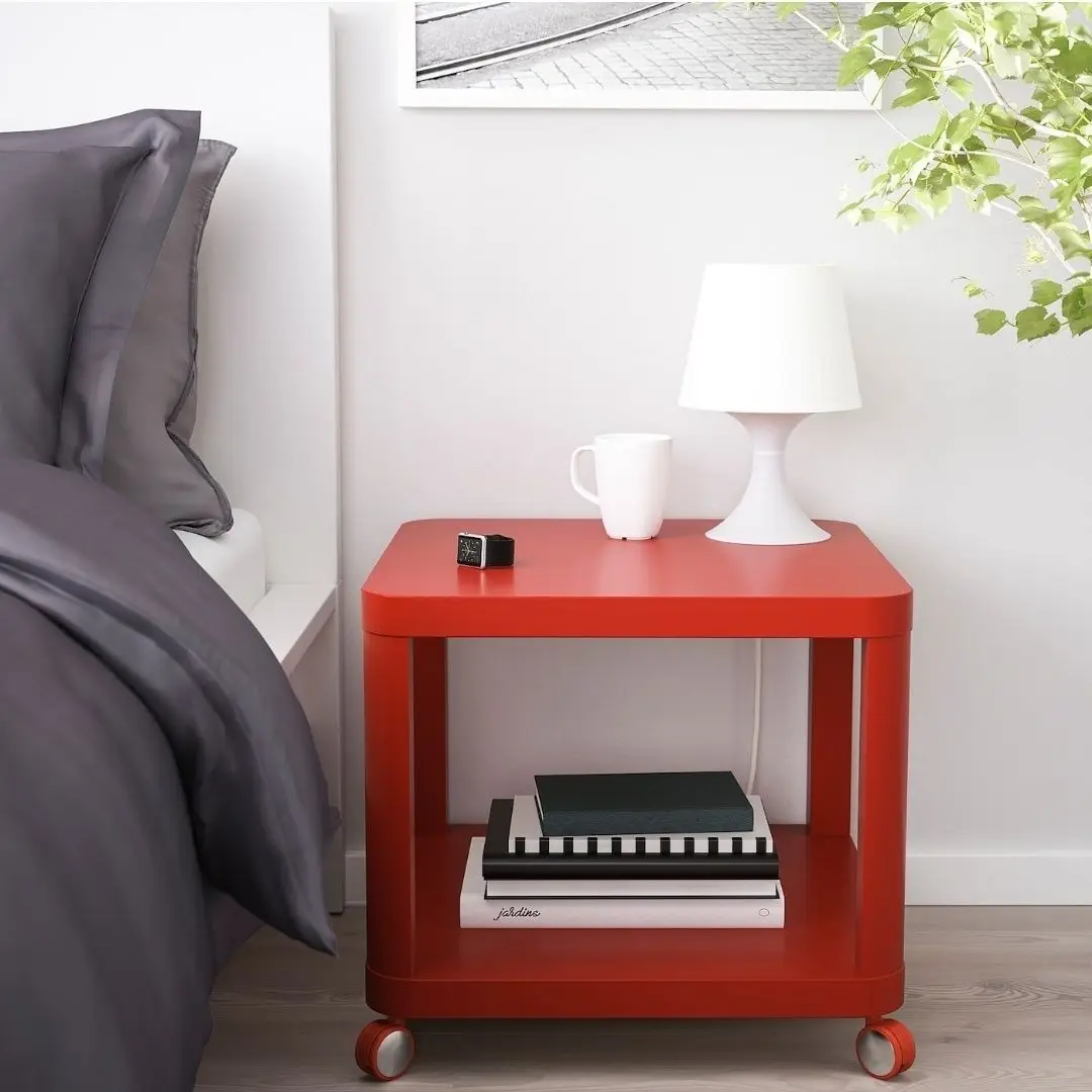 

“NewBay Mobile Side Table - Rolling Nightstand with Wheels, Bedside End Table