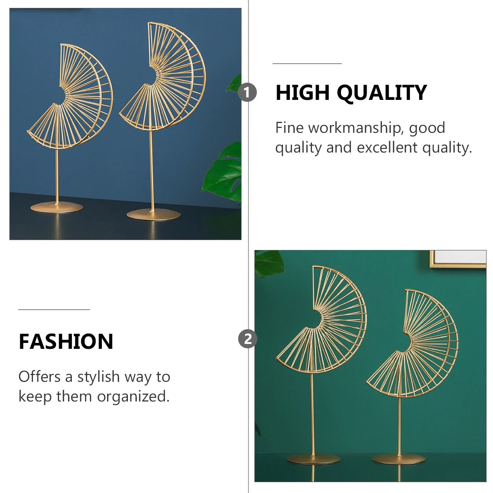 

1pc Semi-Circular Desktop Jewelry Display Holder Rack For Earrings Necklaces Stand Organizer Stylish Vanity Accessory Decorative