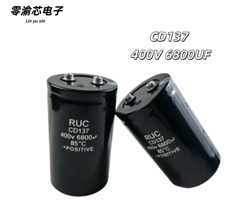 RUC CD137 400V 6800μF  Brand New Original  Screw Terminal Aluminum Electrolytic Capacitor,  for Frequency Converter