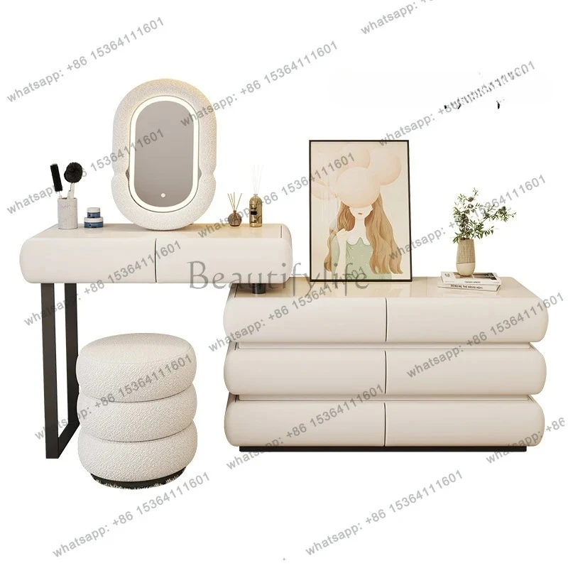 luminated Makeup Dressing Table with Mirror with Jewelry Cabinet Dresser Shida Furniture Organizers Mini Folding