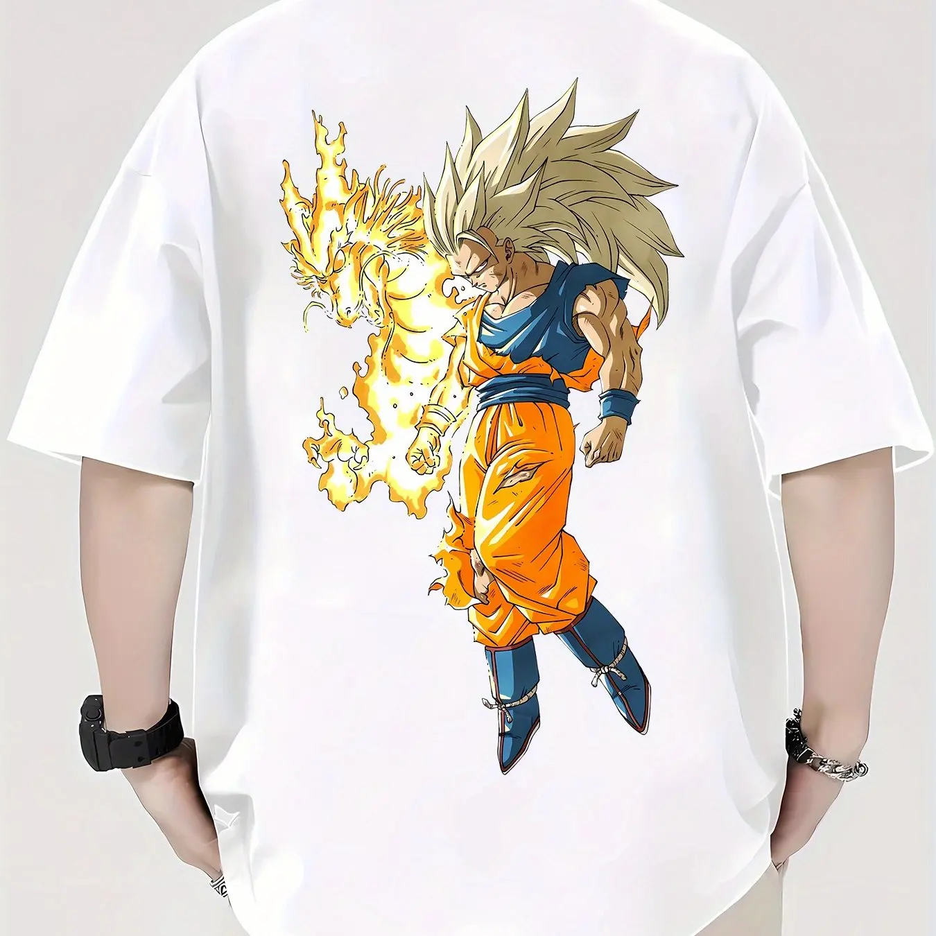

Anime Dragon Ball Vegeta Harajuku Summer T-Shirt Men's Cotton Fitness Oversized Vintage Street Women Casual Loose Short Sleeves
