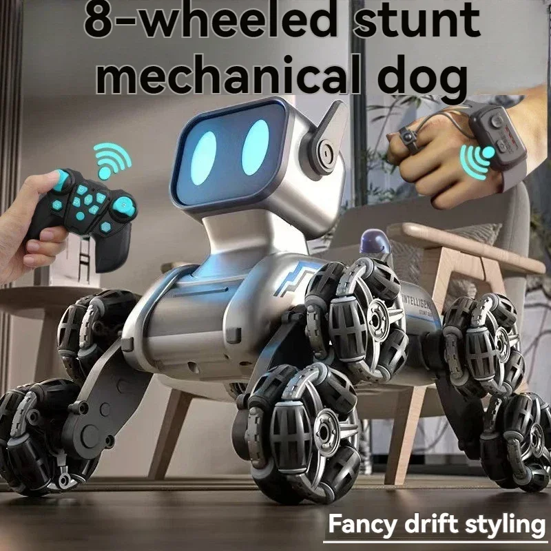 Rc dublê carros robô cão de controle remoto veículos deriva auto controle rádio elétrico presente pequeno menino brinquedo mini