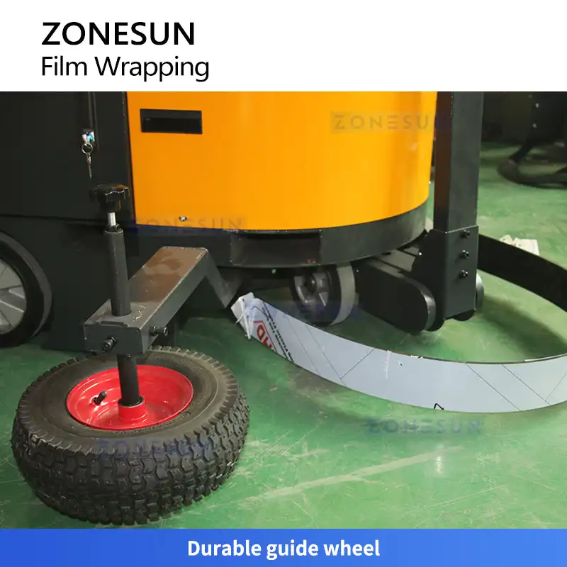 ZONESUN ZS-YPWM Auto Pallet Wrapping Machine Robotic Mobile Stretch Film Wrapper Logisitic Warehouse Pallet Packing Wrapping