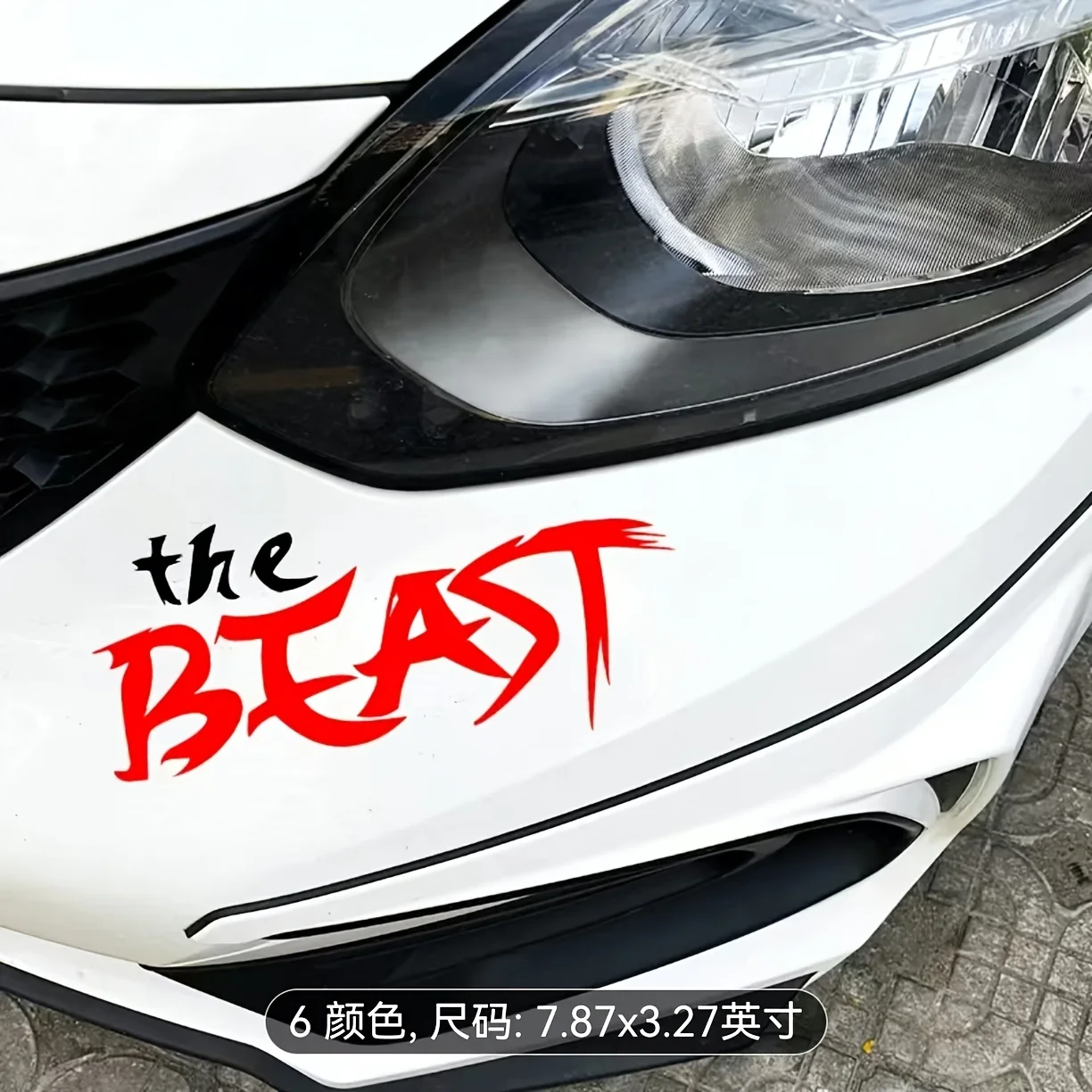 

1 забавный мотоциклетный стикер от The BEAST | Водонепроницаемая виниловая наклейка для мотоциклов, скутеров, шлемов, автомобильных окон | Полуматовый