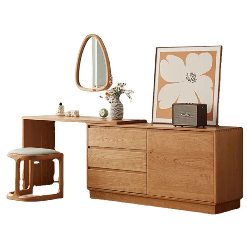 

Modern simple bedroom makeup table master bedroom 6 chest of drawers large storage space